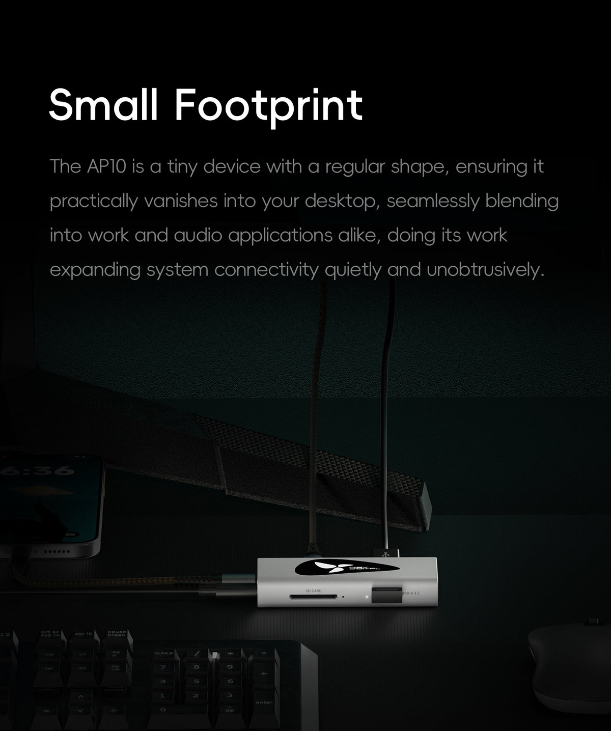 HiBy Digital AP10 ในระบบ desktop audio