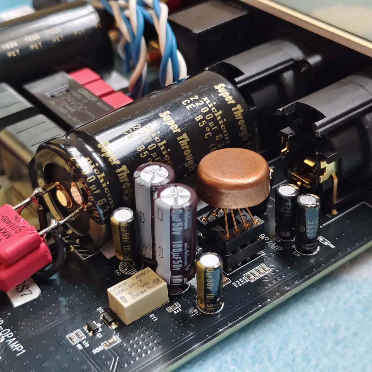 รายละเอียด Op-Amp และ Capacitor บน Fosi Audio ZA3 หลังการปรับแต่ง